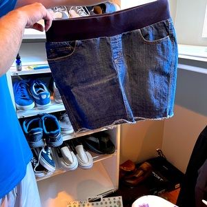 Maternity jean skirt size m